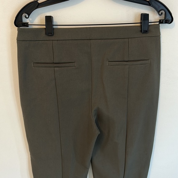 Reiss Stretch Pull On Pants Olive Gray - Picture 4 of 8